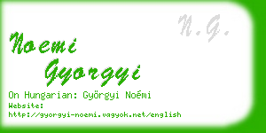 noemi gyorgyi business card